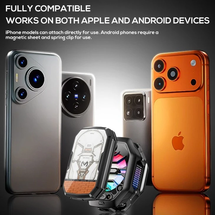 Removable 2000mAh Battery Mobile Cooler For Gaming With Back Clip suppliers